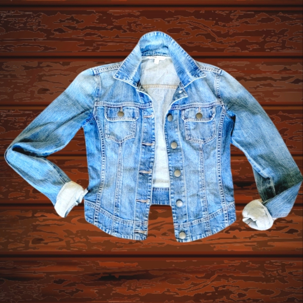 CAbi Crop Denim Jacket